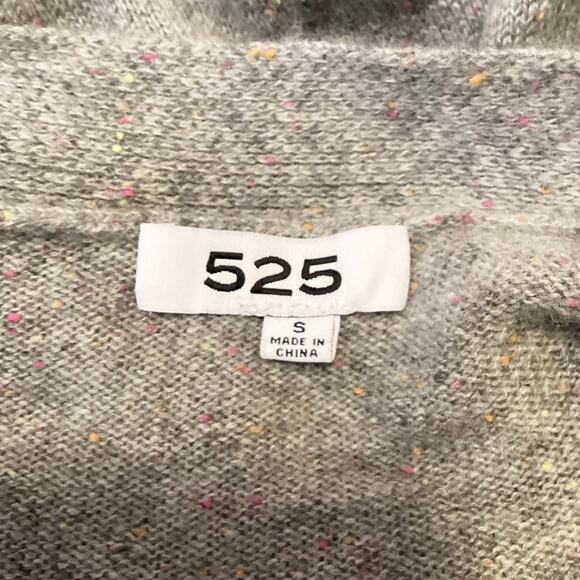 525 America 100% Cashmere Gray Marled Ombré Duster Open Cardigan S - Picture 7 of 10